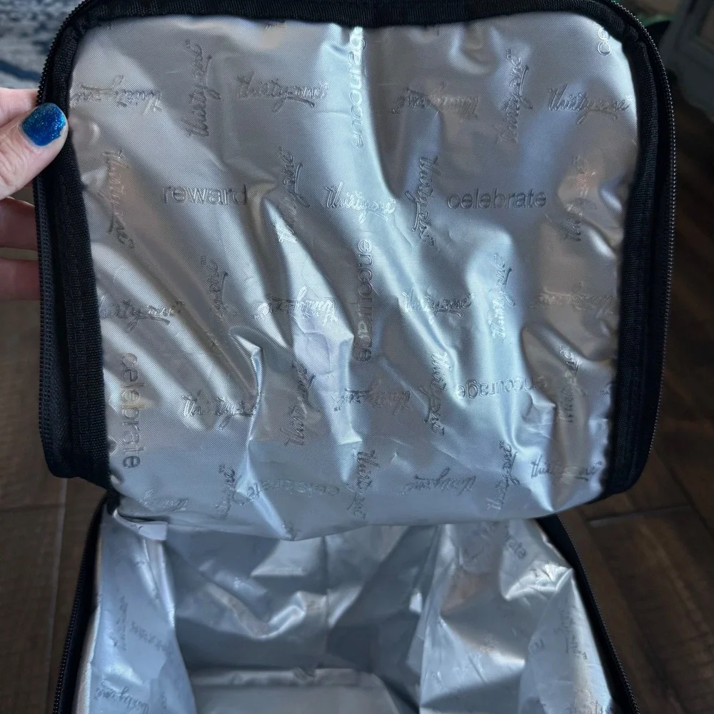 Gray Insulated Lunch Cooler Bag - Compact Carry Tote